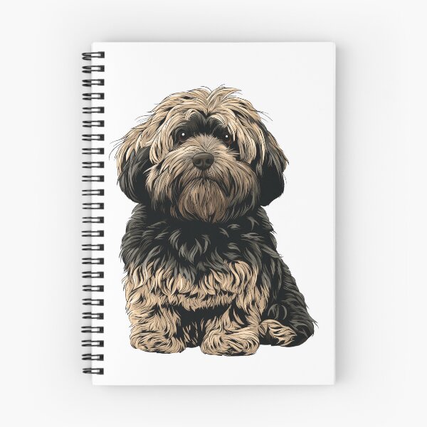 Item preview, Black and Tan Lhasa Apso Dog Illustration designed and sold by whyitsme.