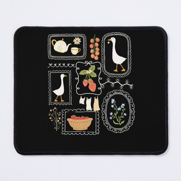 Item preview, Vintage Goose & Strawberries Cottagecore designed and sold by krystalRomanart.