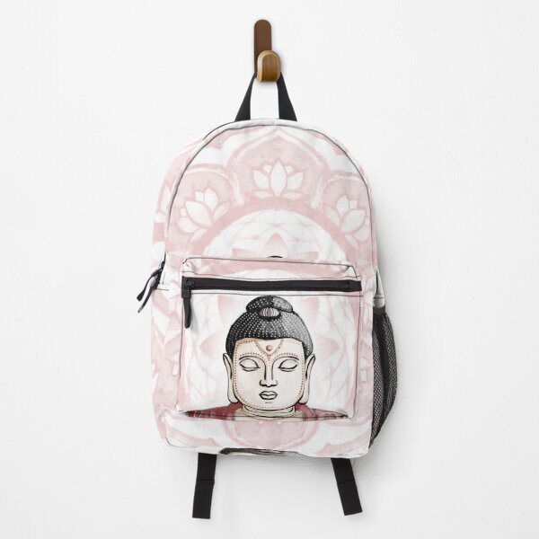 Item preview, Buddha Padma Watercolor - Fawn Coal Ruby - Rose Halo designed and sold by Irene Estelle.