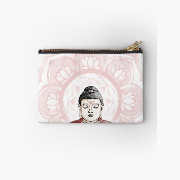 Item preview, Buddha Padma Watercolor - Fawn Coal Ruby - Rose Halo designed and sold by Irene Estelle.