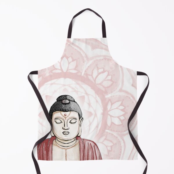Item preview, Buddha Padma Watercolor - Fawn Coal Ruby - Rose Halo designed and sold by Irene Estelle.
