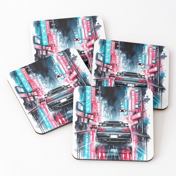 Item preview, Nissan Skyline R34 GT-R Noche Neon Tokyo Arte Auto JDM Street Racing designed and sold by Motorline44.