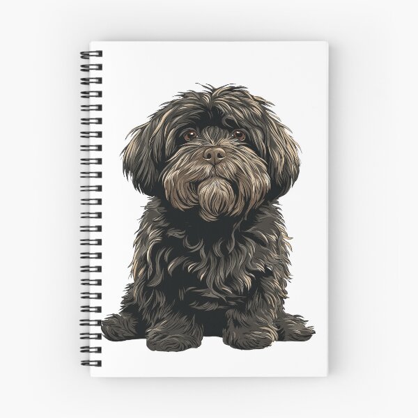 Item preview, Black Lhasa Apso Dog Illustration designed and sold by whyitsme.