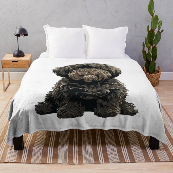 Item preview, Black Lhasa Apso Dog Illustration designed and sold by whyitsme.