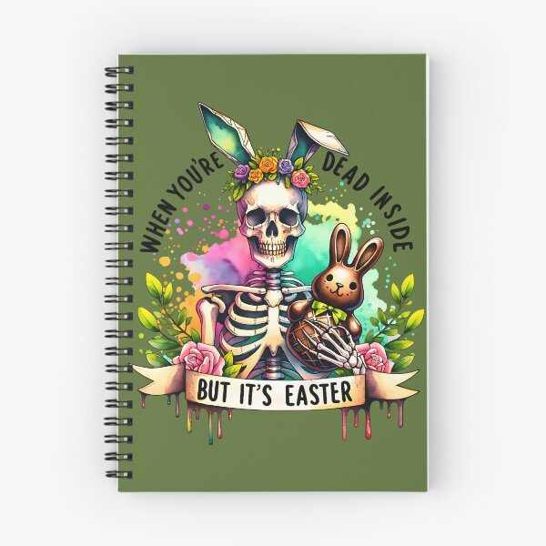 Item preview, When You're Dead Inside But It's Easter Skeleton Bunny Funny designed and sold by Testarossi Designs.