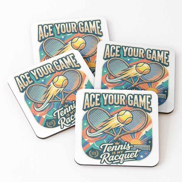 Item preview, Ace Your Game - Retro Tennis Racquet Court Aesthetic designed and sold by Wear Sculpt.