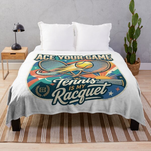 Item preview, Ace Your Game - Retro Tennis Racquet Court Aesthetic designed and sold by Wear Sculpt.