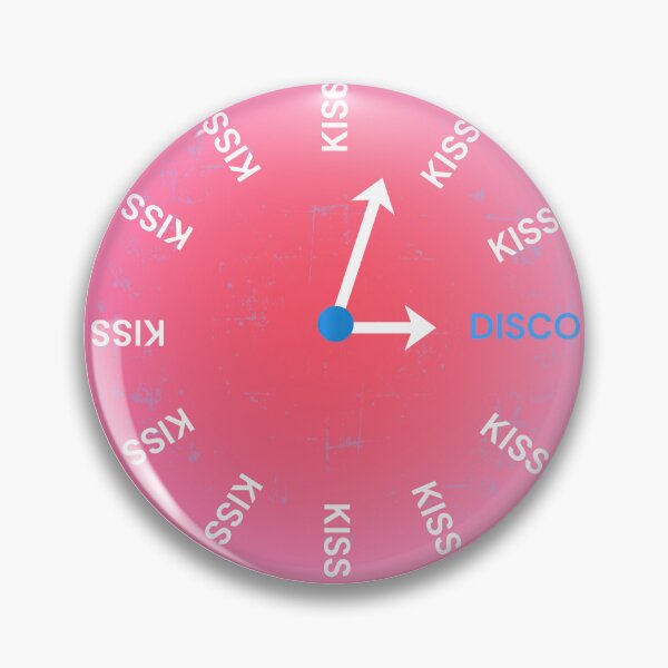 Item preview, Kiss All The Time Disco Occasionally Clock designed and sold by sydsketches333.