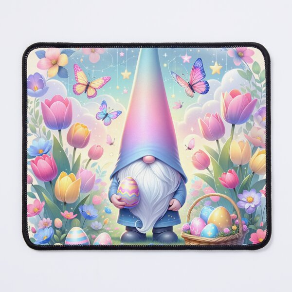 Item preview, Easter Gnome with Pastel Egg Spring Flowers Aesthetic designed and sold by Testarossi Designs.