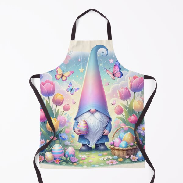 Item preview, Easter Gnome with Pastel Egg Spring Flowers Aesthetic designed and sold by Testarossi Designs.