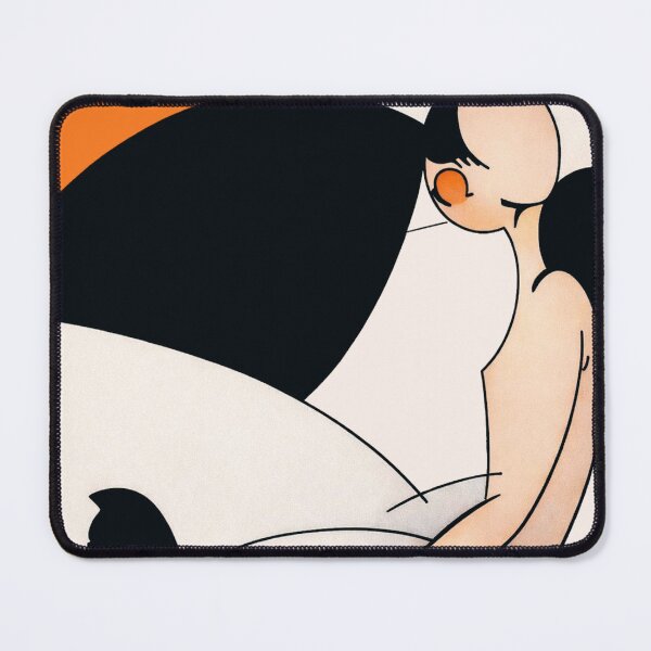 Item preview, Art Deco Illustration Romantic Couple Kiss Vintage Art Lovers designed and sold by RickE.