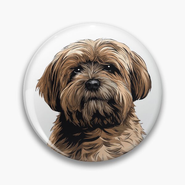 Item preview, Sable Lhasa Apso Dog Illustration designed and sold by whyitsme.