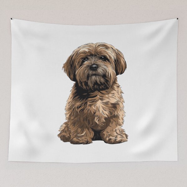 Item preview, Sable Lhasa Apso Dog Illustration designed and sold by whyitsme.