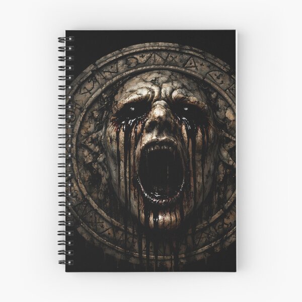 Item preview, Ancient Cursed Screaming Face – Dark Occult Horror Emblem designed and sold by aminz4.
