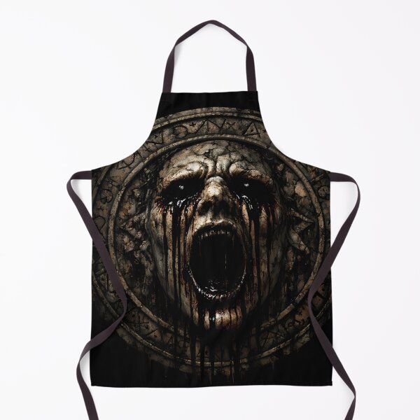 Item preview, Ancient Cursed Screaming Face – Dark Occult Horror Emblem designed and sold by aminz4.