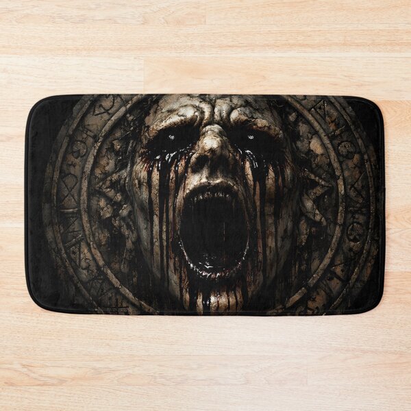Item preview, Ancient Cursed Screaming Face – Dark Occult Horror Emblem designed and sold by aminz4.