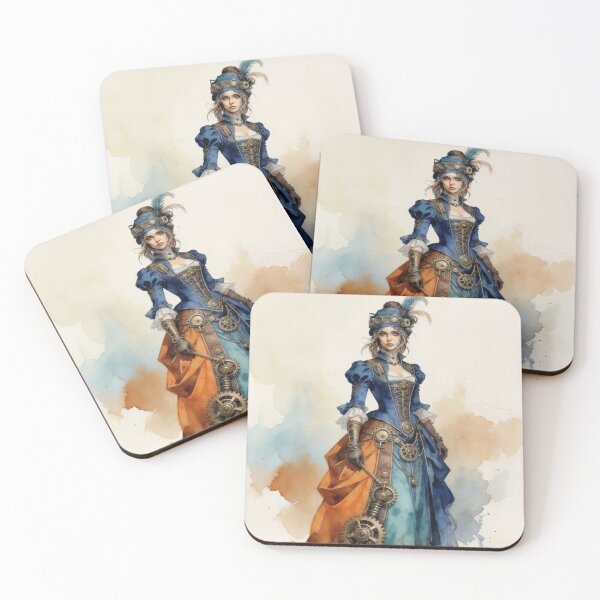 Item preview, Steampunk lady designed and sold by Christina Brunton Art.