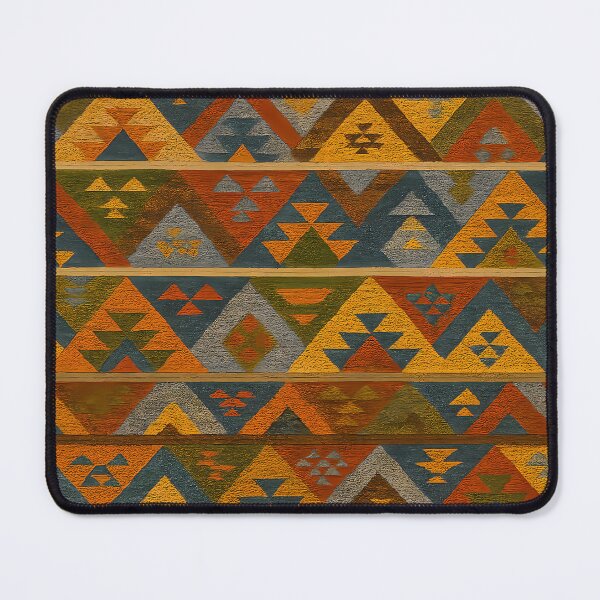 Item preview, Moroccan Berber Kilim Geometric Tribal Pattern Textile Design designed and sold by PinUpPizzazz.