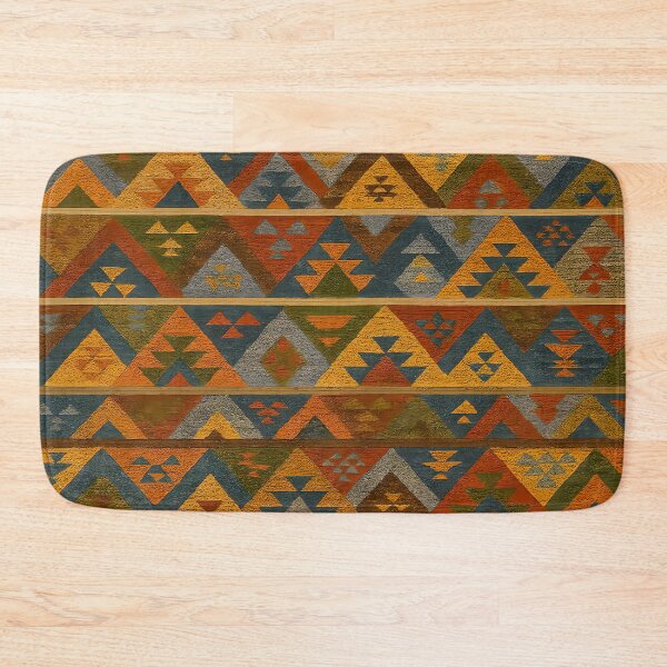 Item preview, Moroccan Berber Kilim Geometric Tribal Pattern Textile Design designed and sold by PinUpPizzazz.