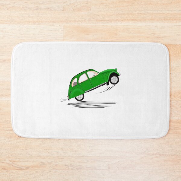 Item preview, Funny Green Retro Car Stoppie Art designed and sold by Khalidzaabouli.