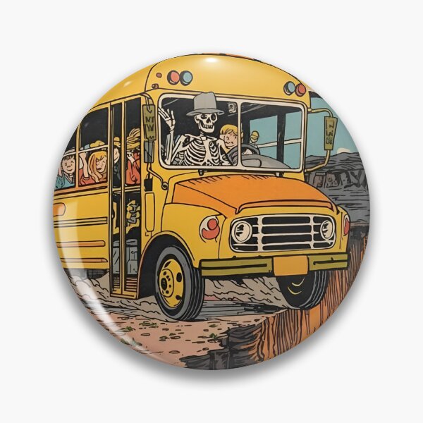 Item preview, School Bus Adventure Skeleton Driver Poster designed and sold by VantagePrints.