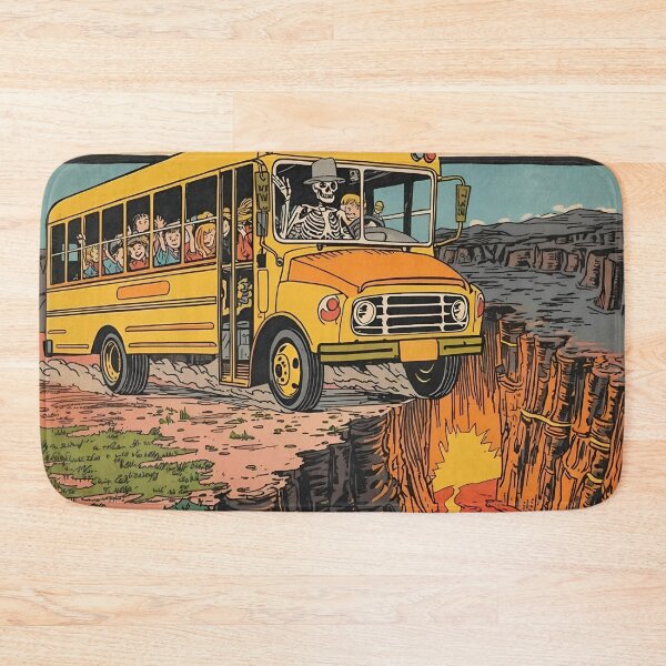 Item preview, School Bus Adventure Skeleton Driver Poster designed and sold by VantagePrints.