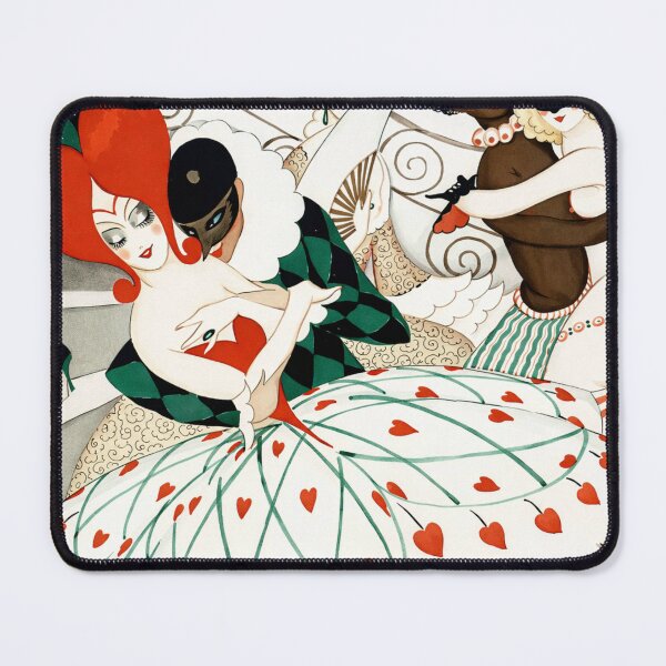 Item preview, Art Deco Illustration Carnival Masquerade Dancers Vintage Art Lovers designed and sold by RickE.
