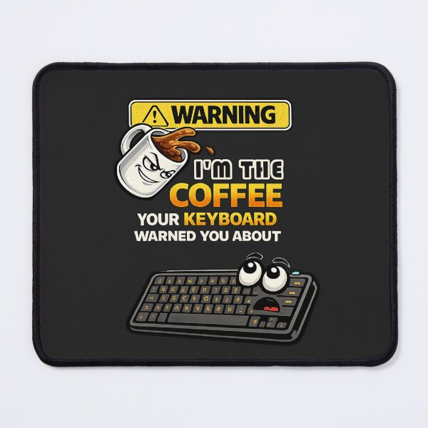 Item preview, The Coffee Your Keyboard Warned You About designed and sold by Sanctum Icons.