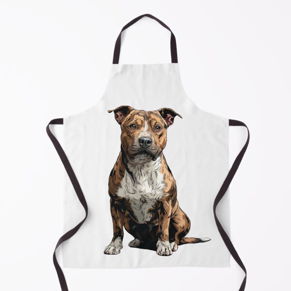 Item preview, Brindle American Pit Bull Terrier Dog Illustration designed and sold by whyitsme.