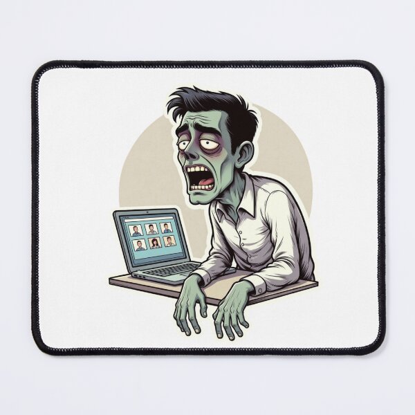 Item preview, Remote Work Zombie Funny Zoom Meeting Burnout Humor designed and sold by ZYNORAworld.