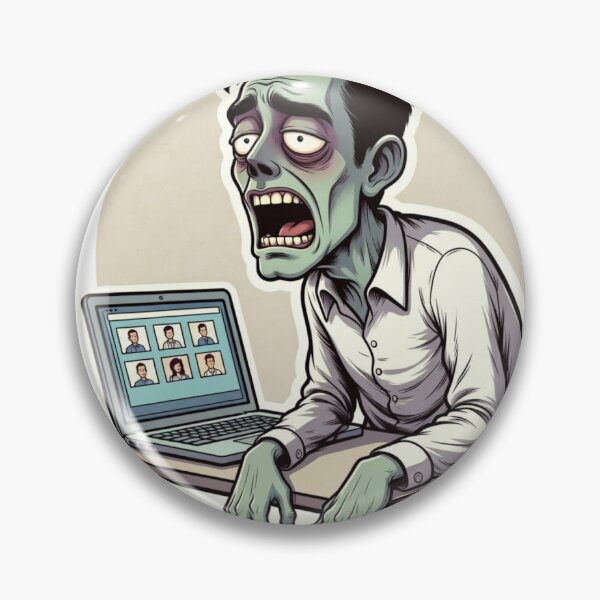 Item preview, Remote Work Zombie Funny Zoom Meeting Burnout Humor designed and sold by ZYNORAworld.