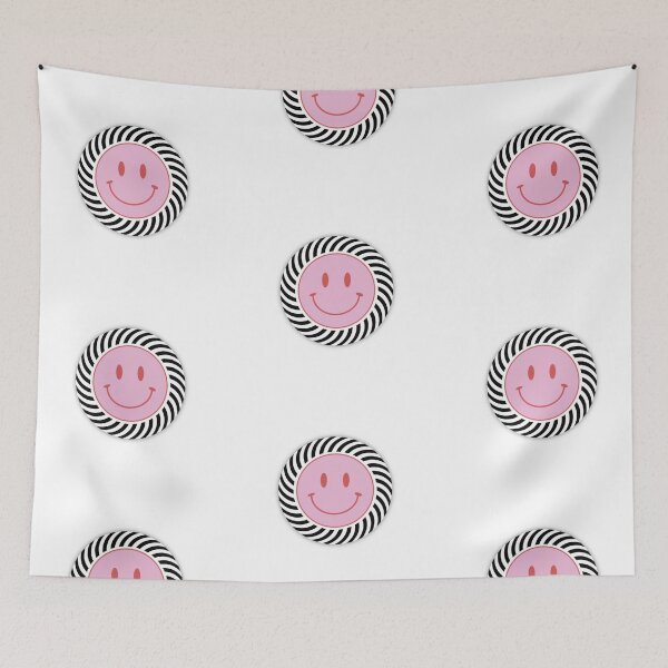 Item preview, smiley face zebra pattern aesthetic design designed and sold by Thetdesigns.