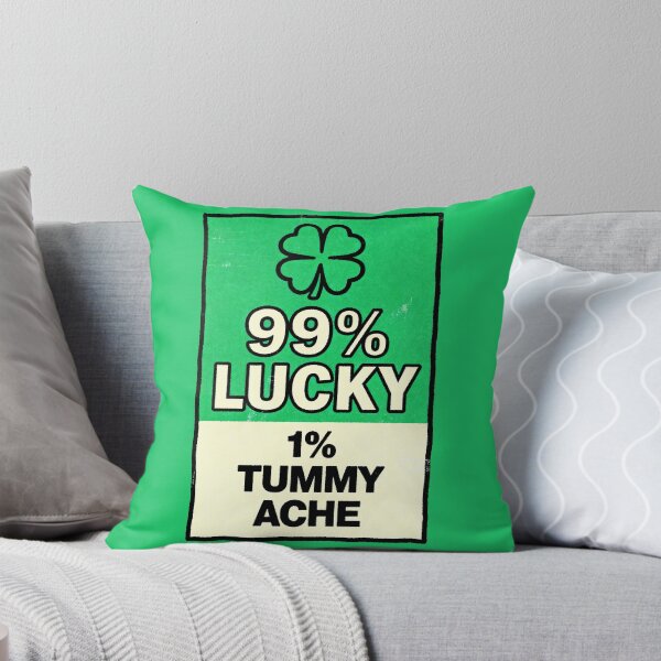 Item preview, 99 Percent Lucky 1 Percent Tummy Ache Saint Patricks Day designed and sold by GrafTeesLab.