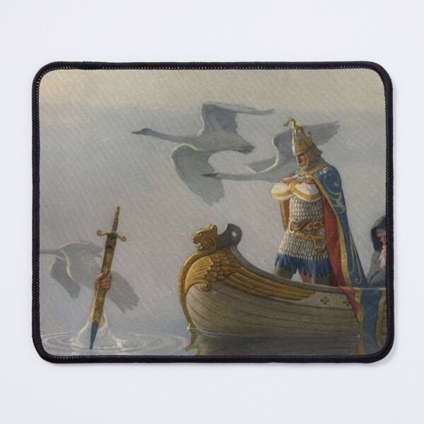 Item preview, Arthurian Legend Painting King Arthur Sword Lake Art Lovers designed and sold by RickE.