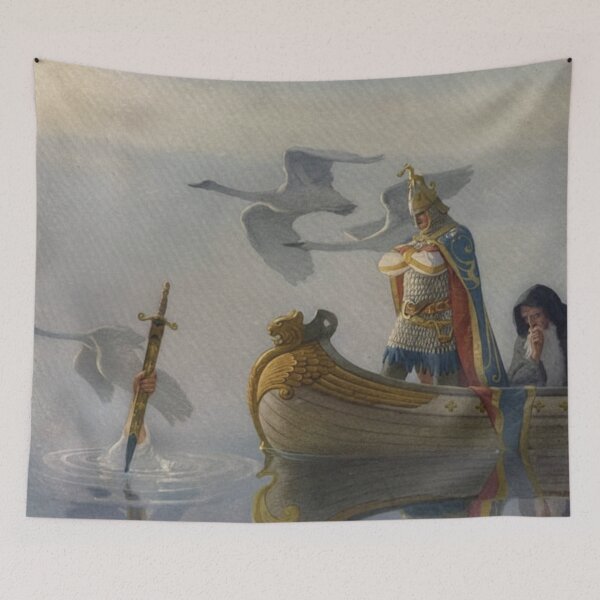 Item preview, Arthurian Legend Painting King Arthur Sword Lake Art Lovers designed and sold by RickE.