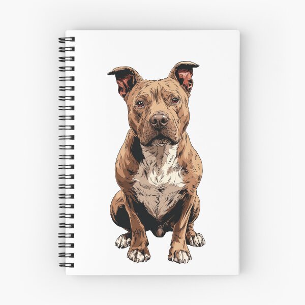 Item preview, Red American Pit Bull Terrier Dog Illustration designed and sold by whyitsme.