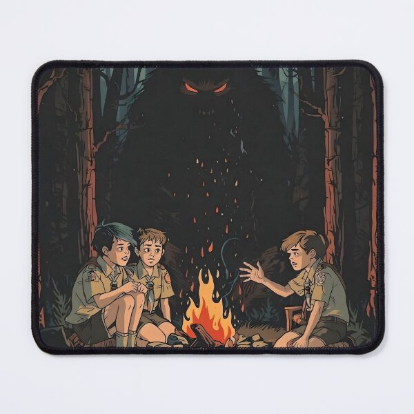Item preview, Campfire Stories and Bigfoot Illustration designed and sold by VantagePrints.