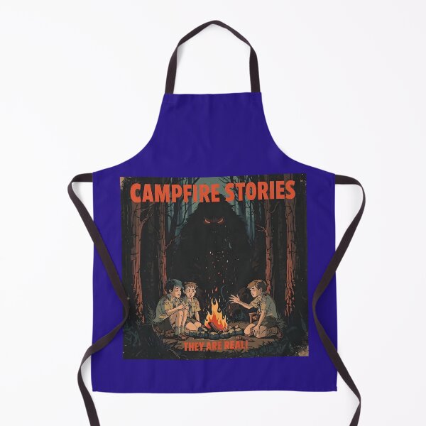 Item preview, Campfire Stories and Bigfoot Illustration designed and sold by VantagePrints.