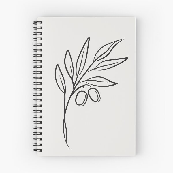 Item preview, Continuous Line Olive Branch – Minimalist Botanical Line Art designed and sold by Noyalita.