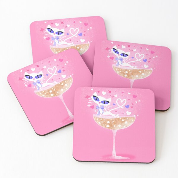 Item preview, Champagne Cat Valentine Glam designed and sold by What a Great Shop!.