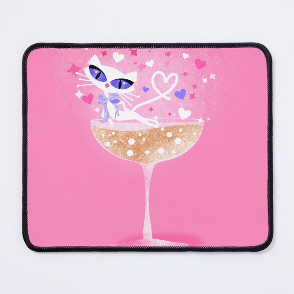 Item preview, Champagne Cat Valentine Glam designed and sold by What a Great Shop!.