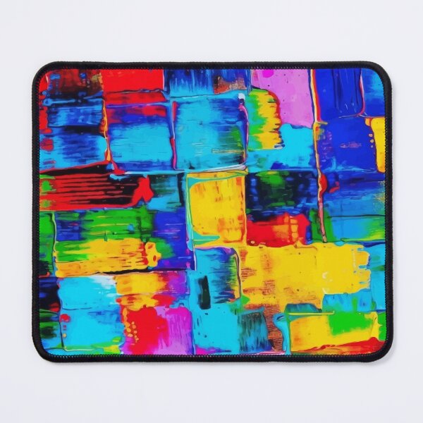 Item preview, Neon Color Block Abstract Painting designed and sold by RidaSalArt.