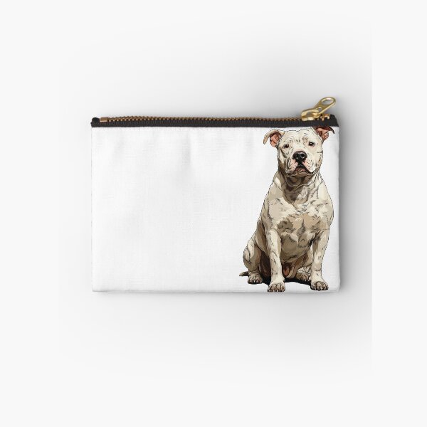 Item preview, White American Pit Bull Terrier Dog Illustration designed and sold by whyitsme.