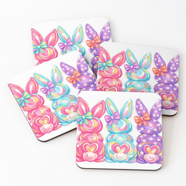 Item preview, Cute Little Painted Bunnies designed and sold by lifeintoart.