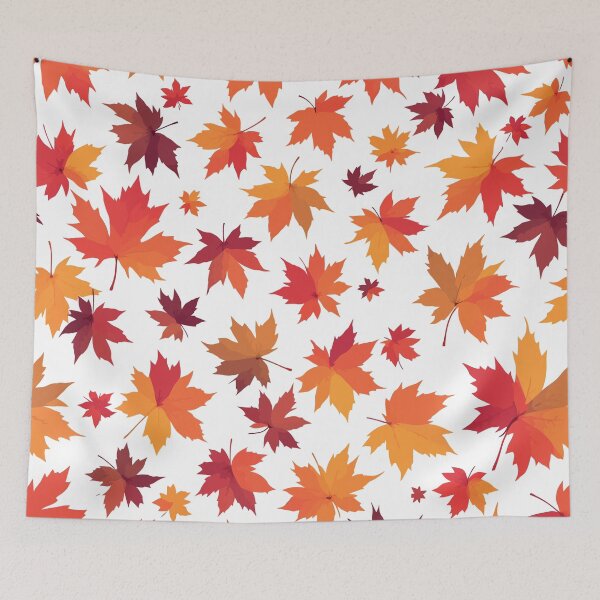 Item preview, Autumn Maple Leaves Pattern – Colorful Fall Foliage Aesthetic Design designed and sold by Dream Color Studio.