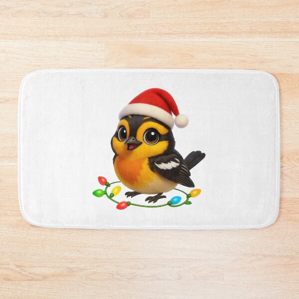 Item preview, Christmas Blackburnian Warbler designed and sold by Sillytoe.