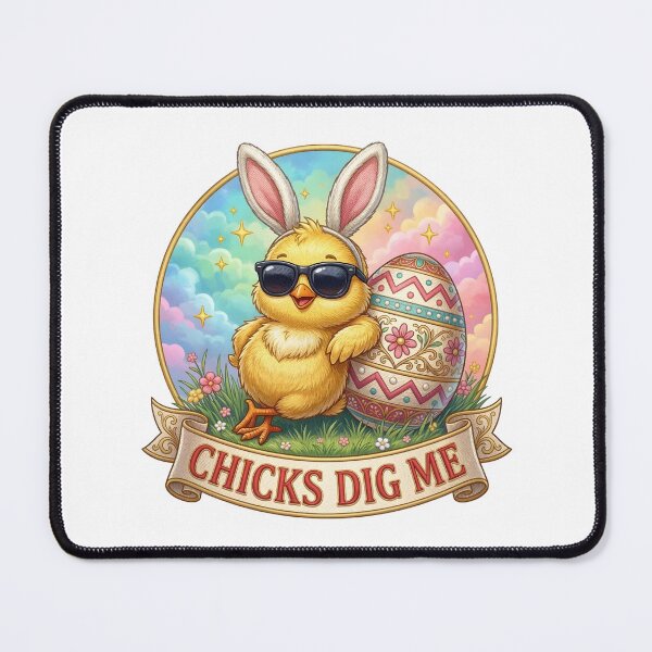 Item preview, Chicks Dig Me – Funny Cool Easter Chick Bunny Ears Design designed and sold by relso.