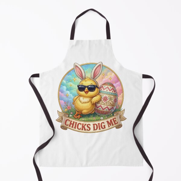 Item preview, Chicks Dig Me – Funny Cool Easter Chick Bunny Ears Design designed and sold by relso.