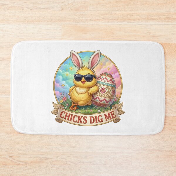 Item preview, Chicks Dig Me – Funny Cool Easter Chick Bunny Ears Design designed and sold by relso.