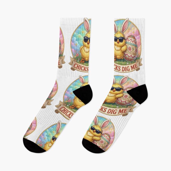 Item preview, Chicks Dig Me – Funny Cool Easter Chick Bunny Ears Design designed and sold by relso.